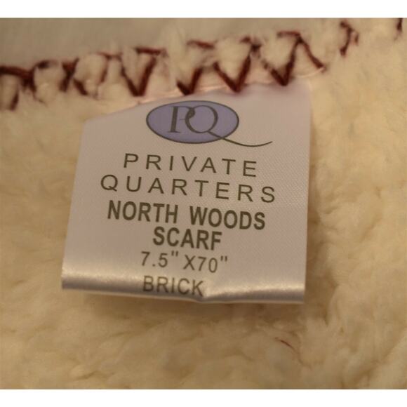 Private Quarters North Woods Scarf 7.5 x 70" - Picture 2 of 7